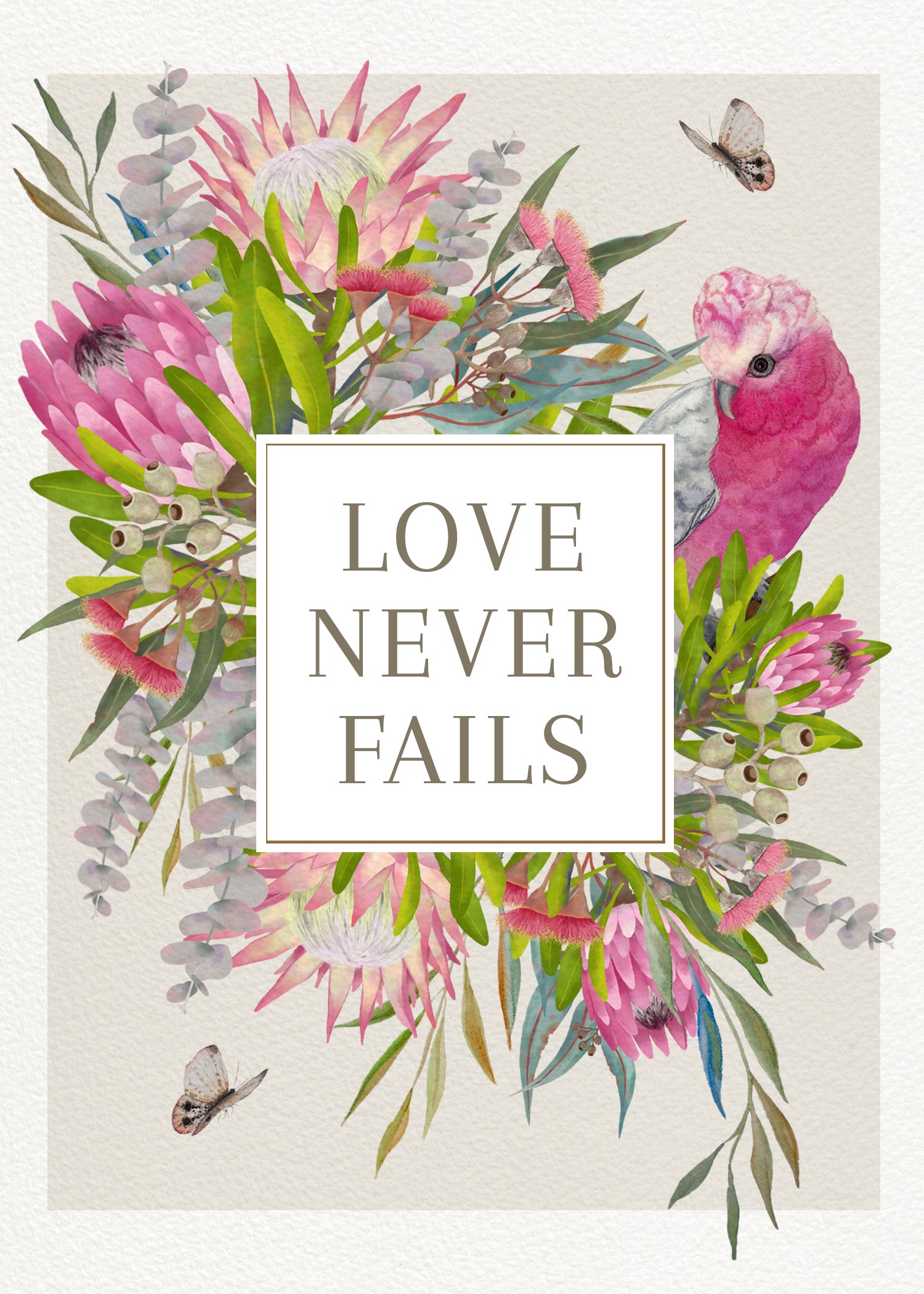 Love Never Fails - Art Print